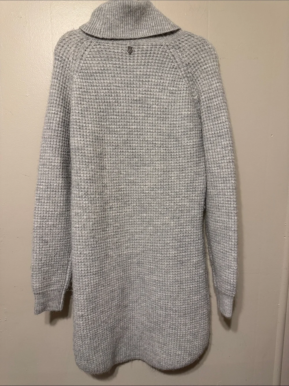 KUHL Cozy Women's Light Gray Turtleneck Sweater Dress M.